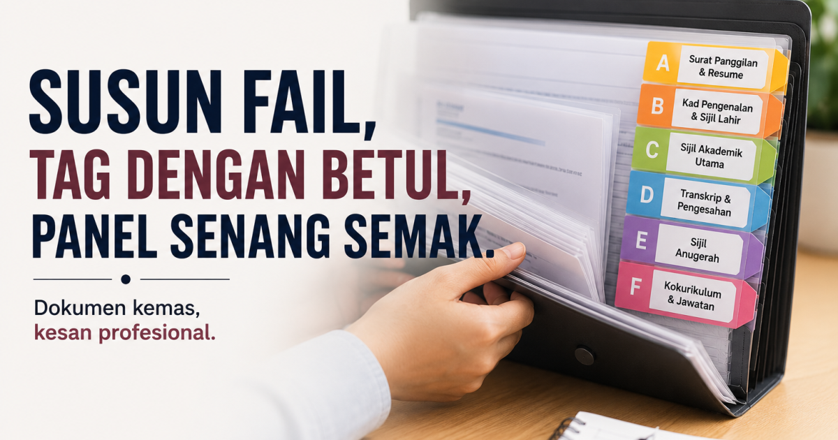 Susunan Dokumen Fail Temu Duga: Perlukah Buat Tagging?