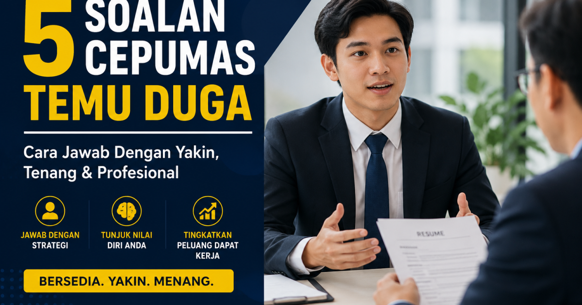 5 Soalan Cepumas Temu Duga Yang Selalu Buat Calon Tersangkut