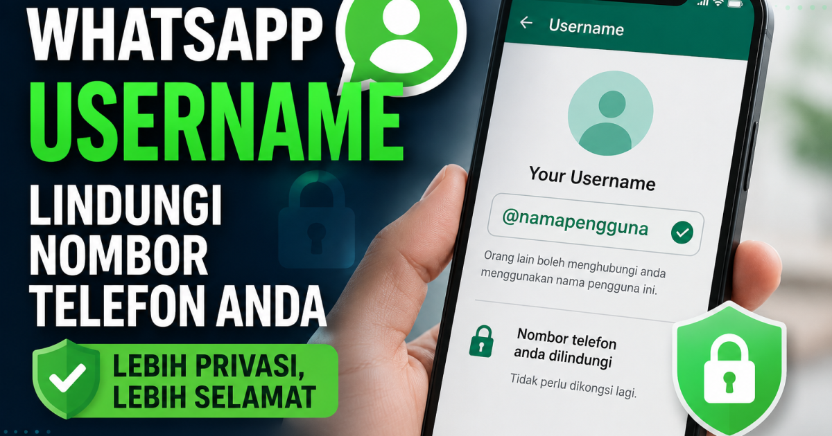 WhatsApp Perkenal Username: Lebih Selamat Untuk Ibu Bapa, Pelajar & Pekerja