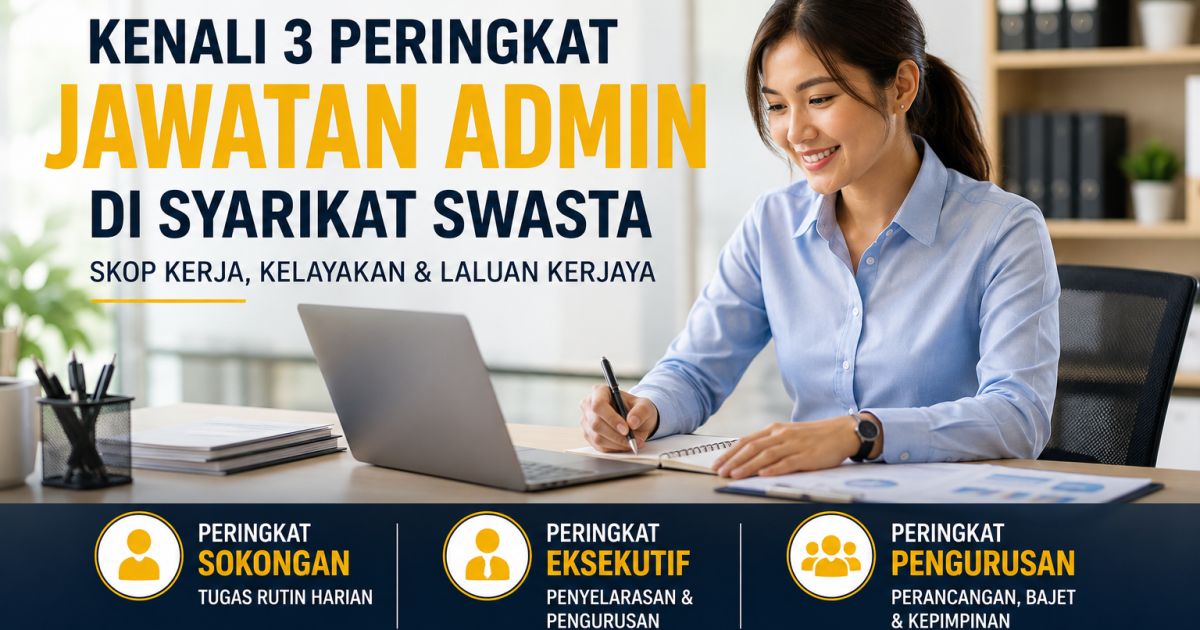 Bukan Sekadar Kerani: Kenali 3 Peringkat Jawatan ‘Admin’ di Syarikat Swasta & Laluan Kerjayanya