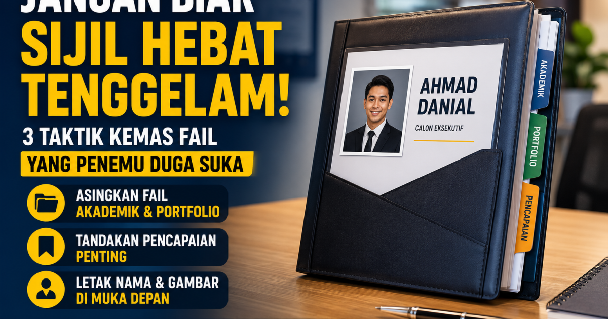 Jangan Biar Sijil Hebat Tenggelam: Ini 3 Taktik Kemas Fail Temu Duga Mengikut Keselesaan Penemu Duga