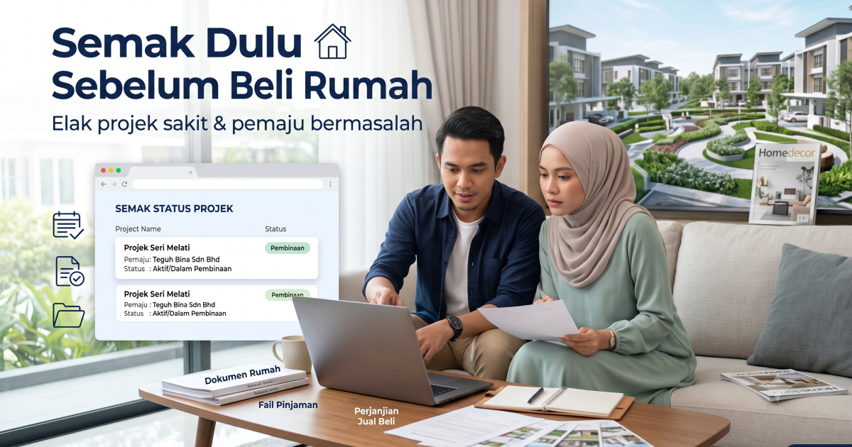 Sebelum Bayar Deposit Rumah, Semak Dulu Pemaju & Status Projek Di Portal TEDUH KPKT