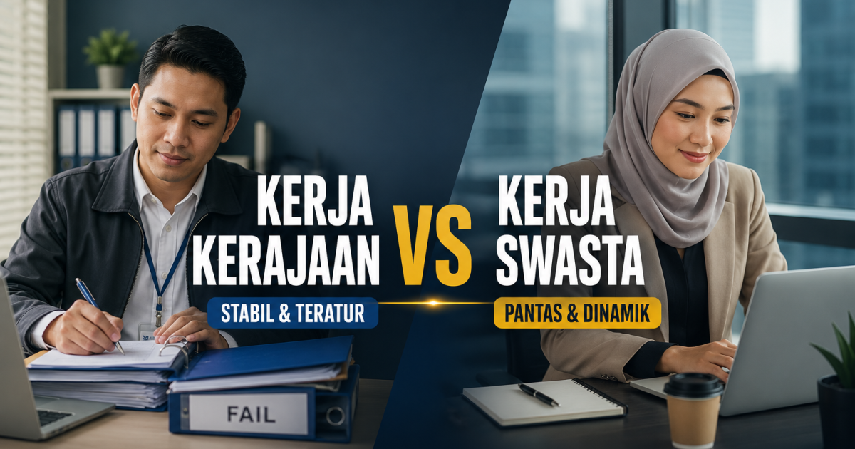 Pegawai Tadbir Kerajaan Atau Eksekutif Swasta? Ini Perbezaan Realiti Kerja Yang Graduan Perlu Faham