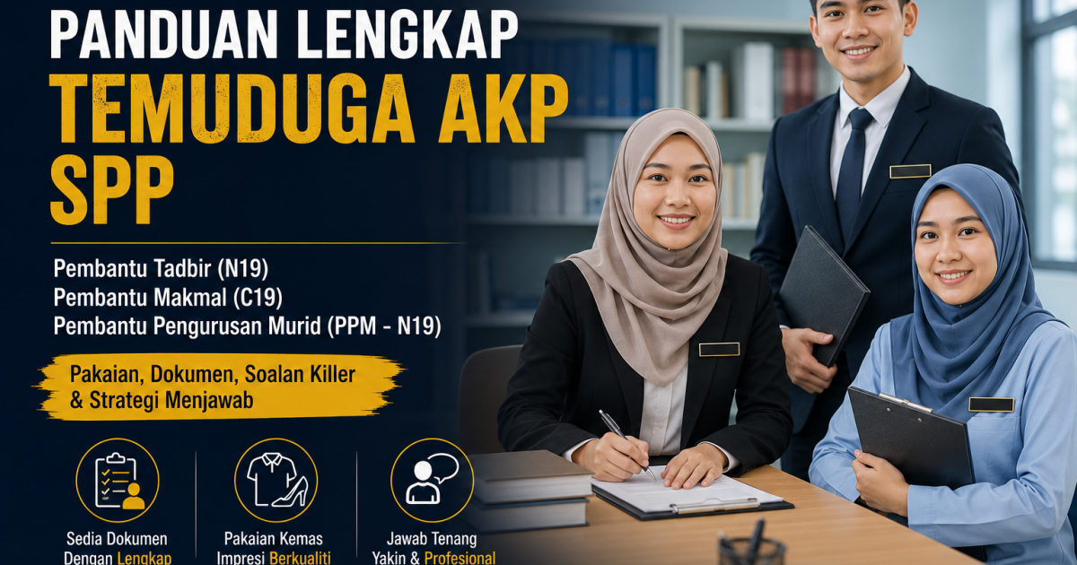 Jangan Silap Pilih Kasut! Panduan Lengkap Temuduga AKP SPP