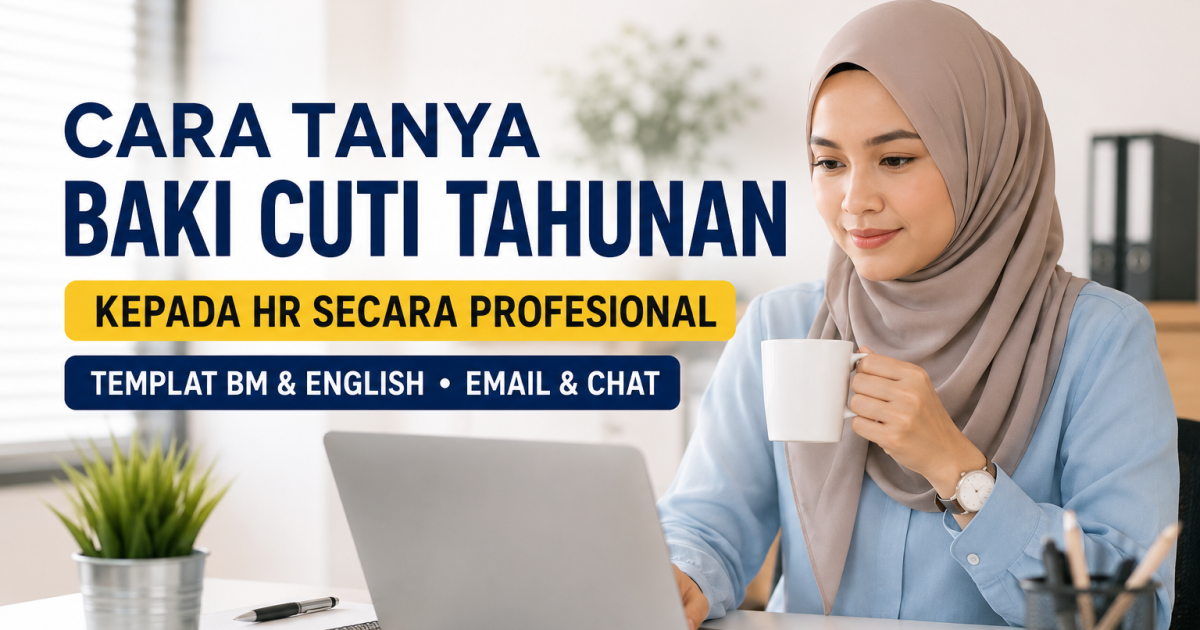 Cara Tanya Baki Cuti Tahunan Kepada HR Dengan Sopan, Siap Templat Profesional BM & English