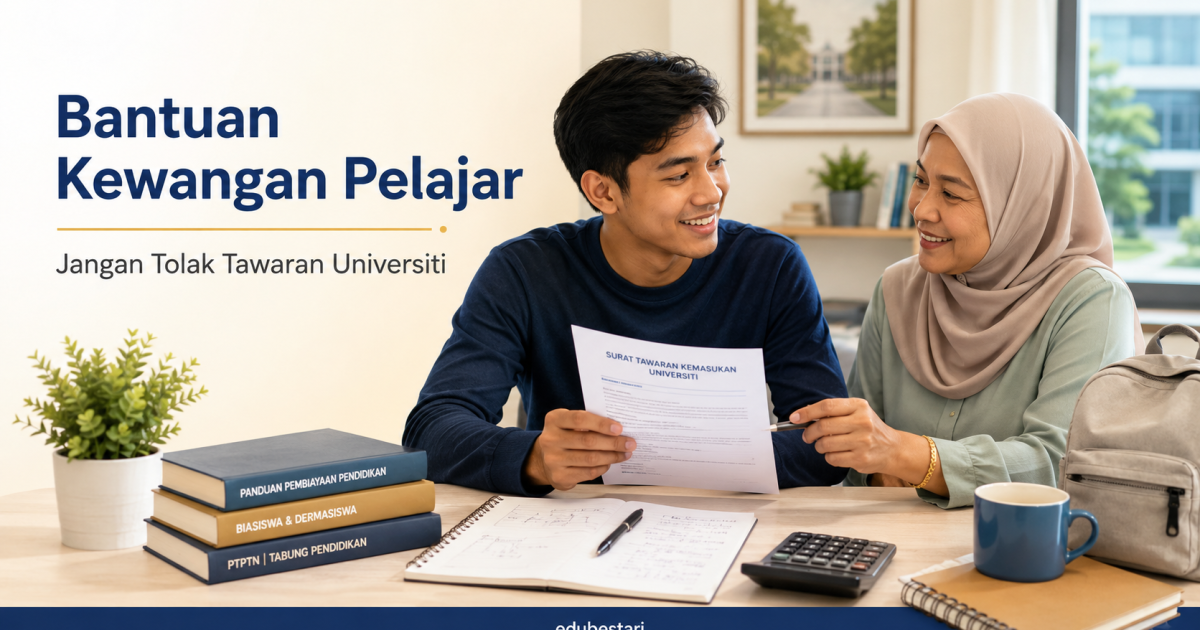 Tiada Duit Yuran Jangan Terus Tolak Tawaran Universiti, Ini Senarai Bantuan Yang Ibu Bapa Boleh Semak