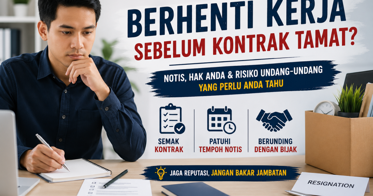 Boleh Berhenti Sebelum Kontrak Tamat? Ini Cara Selamat Mengikut Akta Kerja 1955