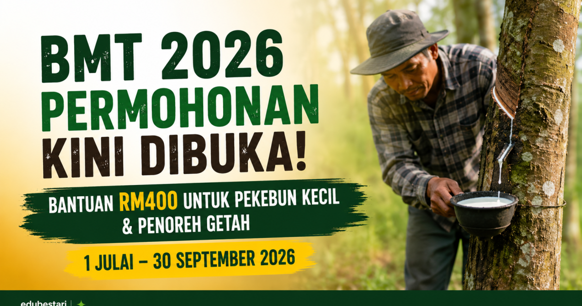 Permohonan BMT 2026 RISDA Kini Dibuka: Ini Cara Mohon Bantuan RM400 Untuk Pekebun Kecil & Penoreh Getah