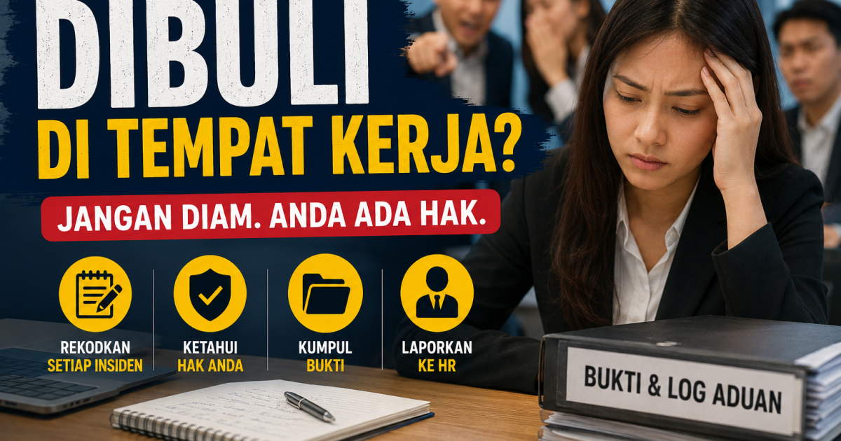 Dibuli Di Tempat Kerja? Ini Cara Kumpul Bukti & Buat Aduan Kepada HR Dengan Betul
