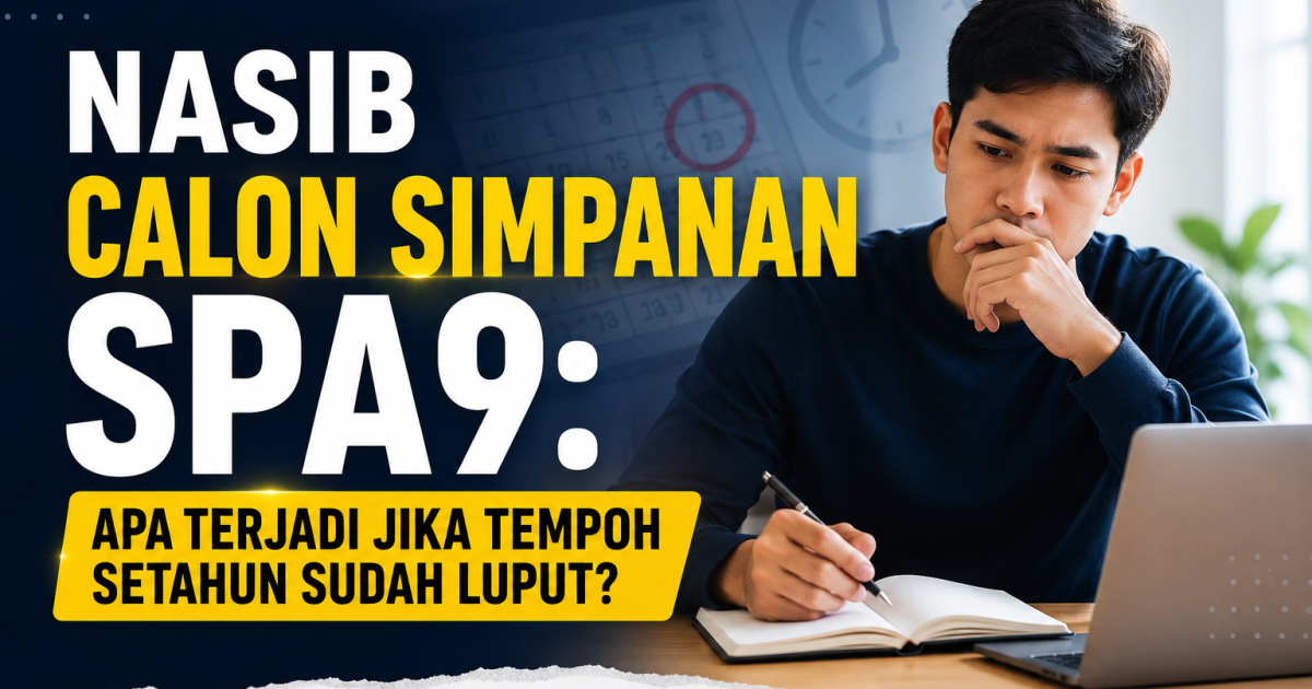 Nasib Calon Simpanan SPA9: Apa Berlaku Jika Tempoh Setahun Sudah Luput? Ini Yang Calon Perlu Tahu