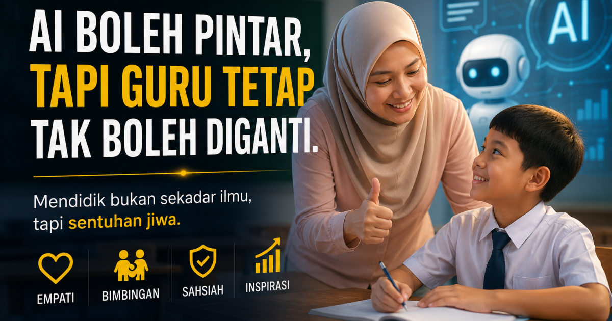 Teknologi Boleh Hebat, Tapi Kenapa Cikgu Tetap Jadi “Hero” Yang Tak Boleh Diganti AI?
