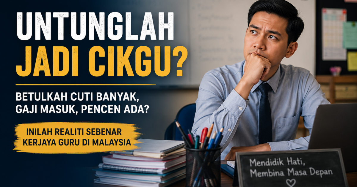 “Untunglah Jadi Cikgu, Cuti Banyak” — Betulkah Kerjaya Guru Semudah Yang Orang Nampak?
