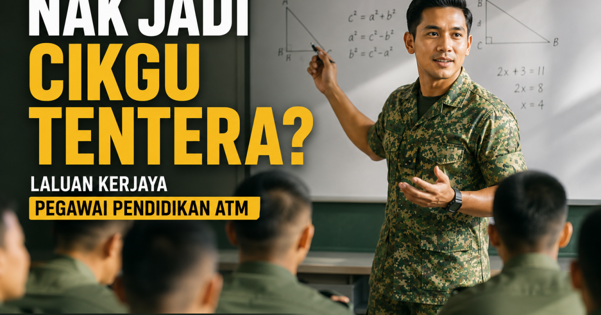 Nak Jadi Cikgu Tentera? Ini Laluan Kerjaya Pegawai Pendidikan ATM Yang Ramai Graduan Belum Tahu