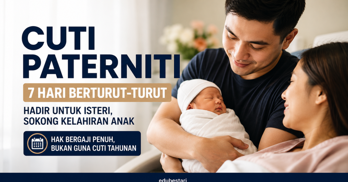 Cuti Paterniti Bantu Bapa Hadir Pada Minggu Pertama Kelahiran