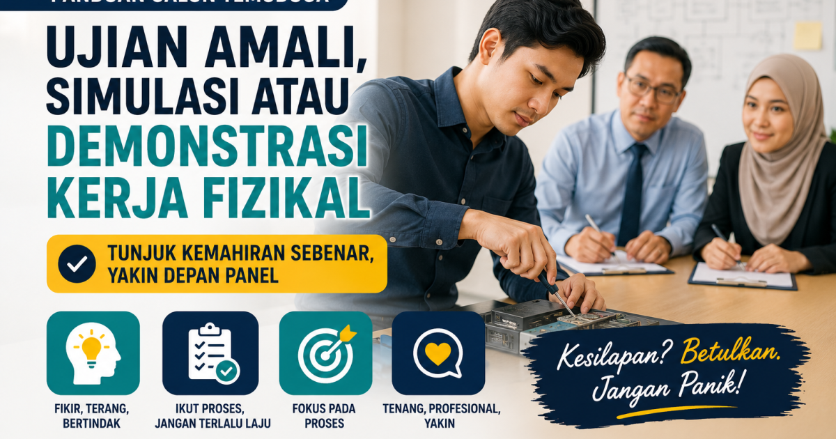 Kena Buat Ujian Amali Depan Panel Temuduga? Ini Cara Kawal Gugup, Jawab Dengan Tenang & Tunjuk Kemahiran Sebenar