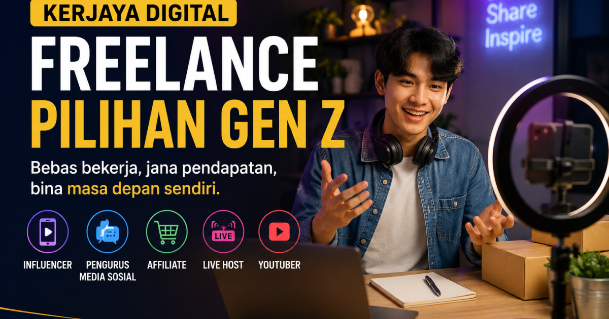 Kenapa Ramai Gen Z Pilih Kerjaya Freelance Digital? Ini Kriteria, Cabaran & Persediaan Yang Perlu Anda Tahu