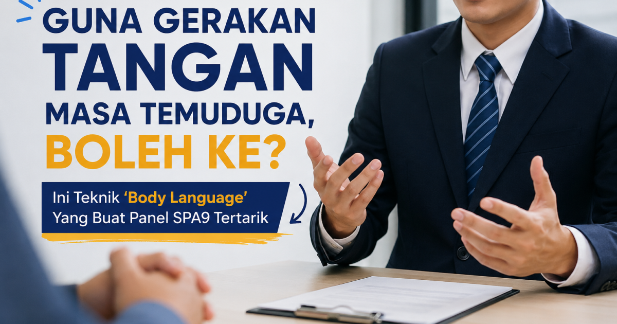 Guna Gerakan Tangan Masa Temuduga, Boleh Ke? Ini Teknik ‘Body Language’ Yang Buat Panel SPA9 Tertarik