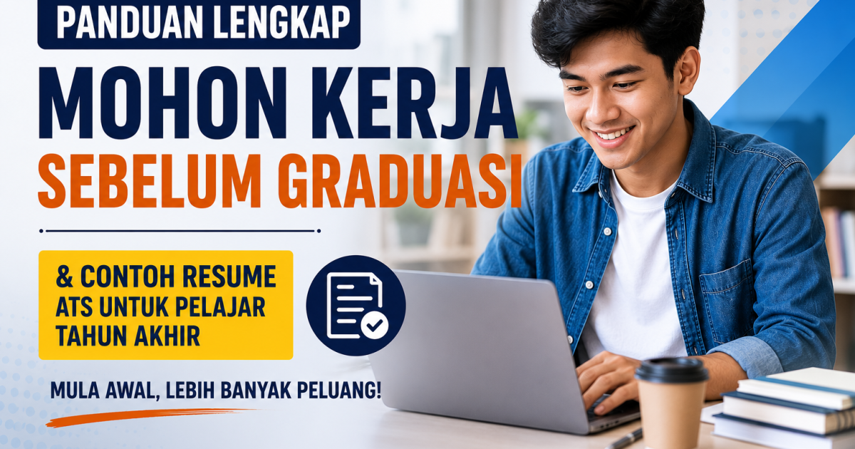Jangan Tunggu Konvokesyen! Panduan Mohon Kerja Sebelum Graduasi & Contoh Resume ATS Untuk Pelajar Tahun Akhir
