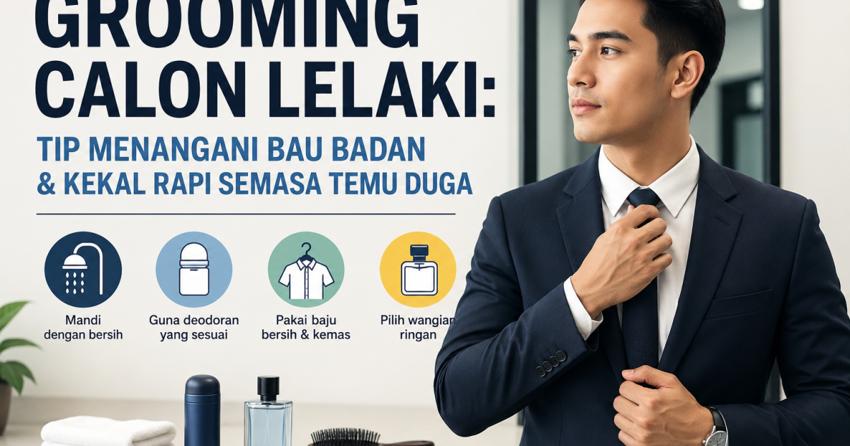 Grooming Calon Lelaki: Tip Menangani Bau Badan & Kekal Rapi Semasa Temu Duga