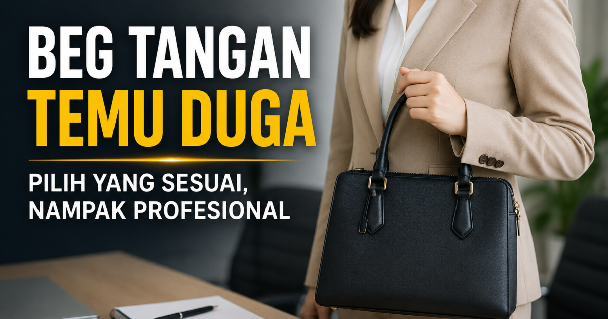 Beg Tangan Temu Duga: Panduan Pilih Beg yang Nampak Profesional dan Kemas