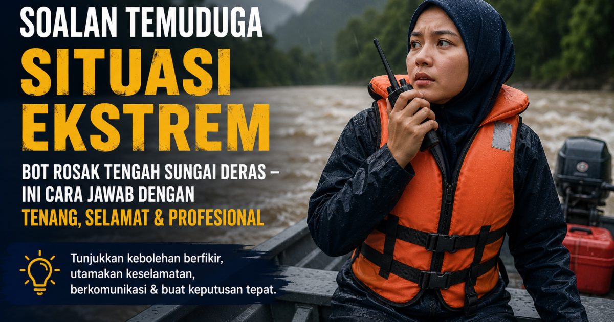 Bot Rosak Tengah Sungai Deras: Ini Cara Jawab Soalan Temuduga “Killer” Posting Pedalaman
