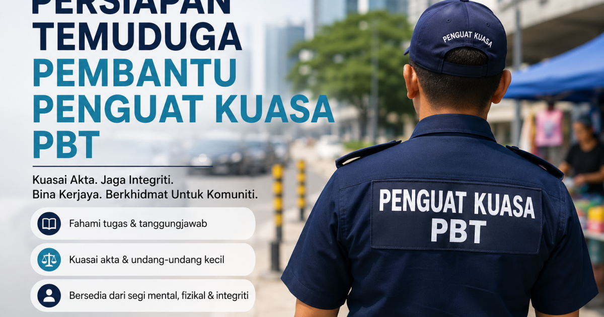 Bukan Setakat Sita Barang & Jaga Parkir: Panduan Lengkap Temuduga Pembantu Penguat Kuasa PBT
