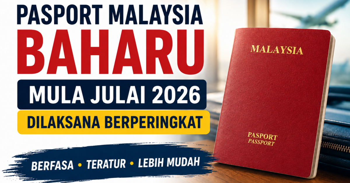 Pasport Malaysia Baharu Mula Dilaksana Berfasa Julai 2026: Ini Jadual Lokasi Yang Perlu Anda Tahu
