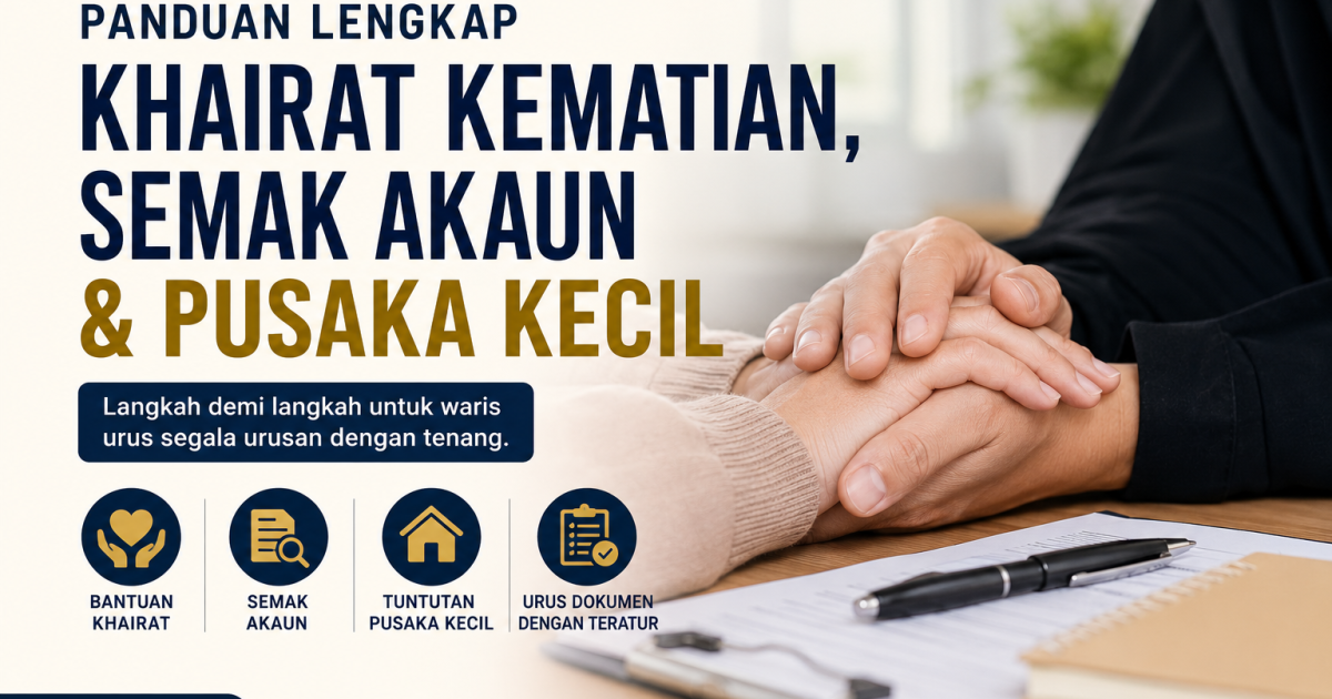 Panduan Waris: 13 Bantuan Khairat Kematian, Cara Semak Akaun Si Mati & Tuntutan Harta Pusaka Kecil