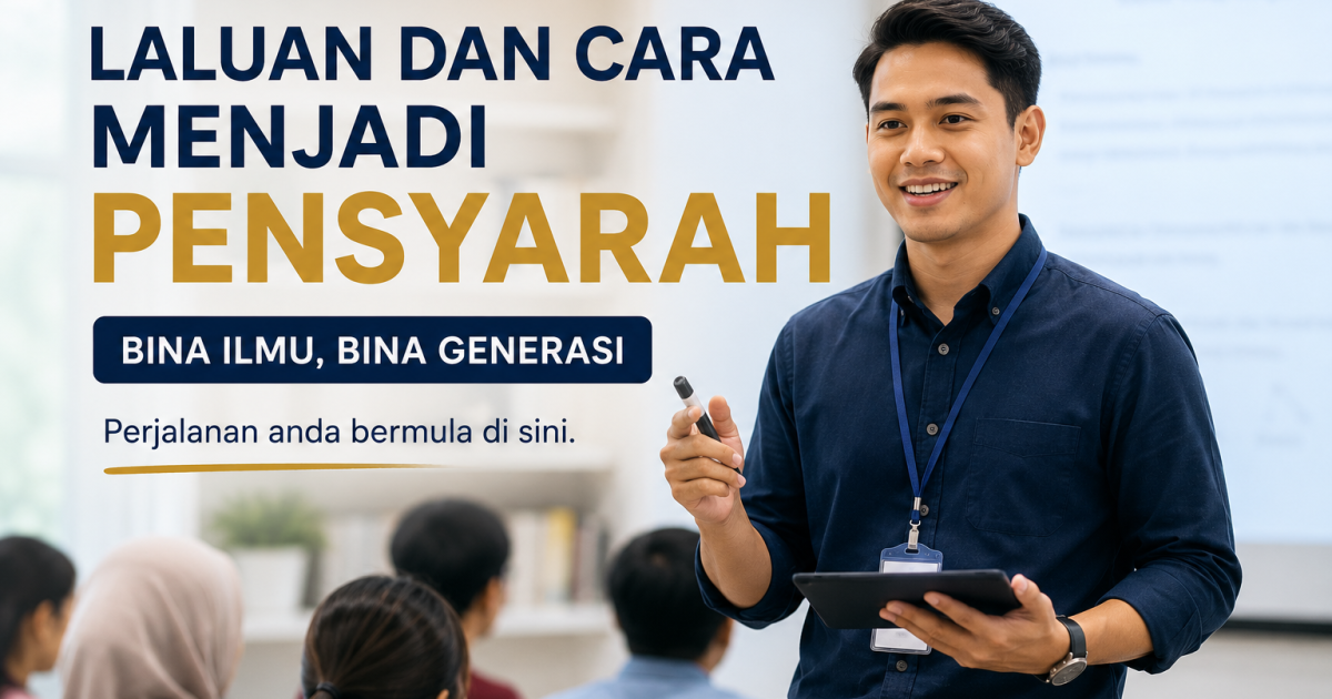 Cara Menjadi Pensyarah Di Malaysia: Laluan Degree, Master, PhD & Pilihan Kerjaya Akademik