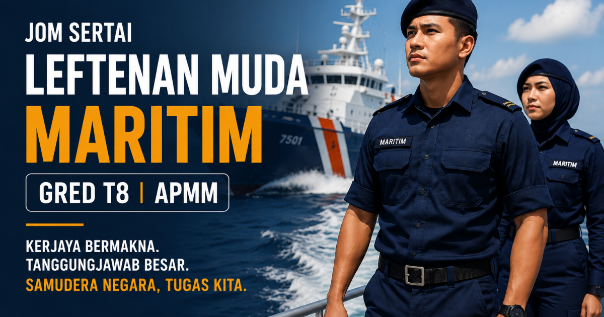 Pengambilan Leftenan Muda Maritim Gred T8: Peluang Kerjaya APMM Untuk Lepasan Ijazah