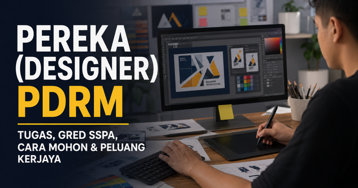 Pereka (Designer) PDRM: Ramai Tak Tahu Polis Ada Jawatan Kreatif, Ini Tugas, Gred SSPA & Cara Memohon