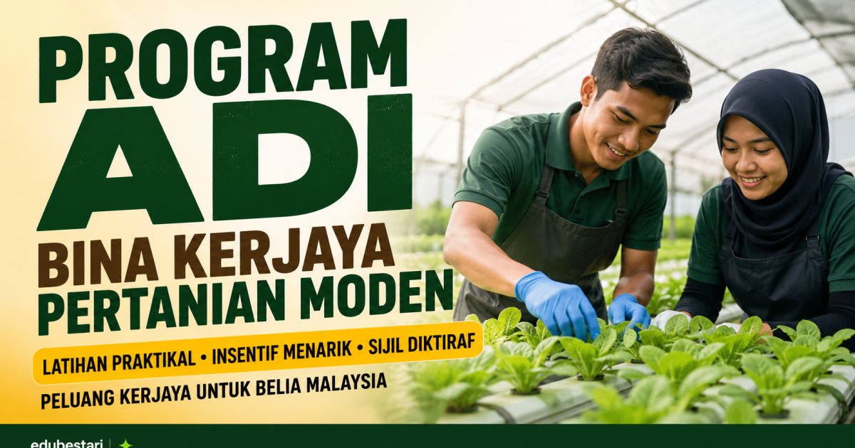 Bina Kerjaya Pertanian Moden: Sertai Program ADI MARDICorp Academy Sebelum 5 Ogos 2026