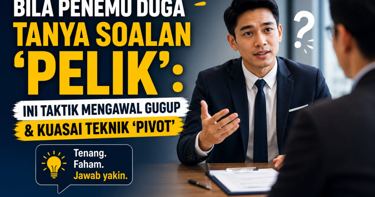 Bila Penemu Duga Tanya Soalan ‘Pelik’: Ini Taktik Mengawal Gugup & Kuasai Teknik ‘Pivot’