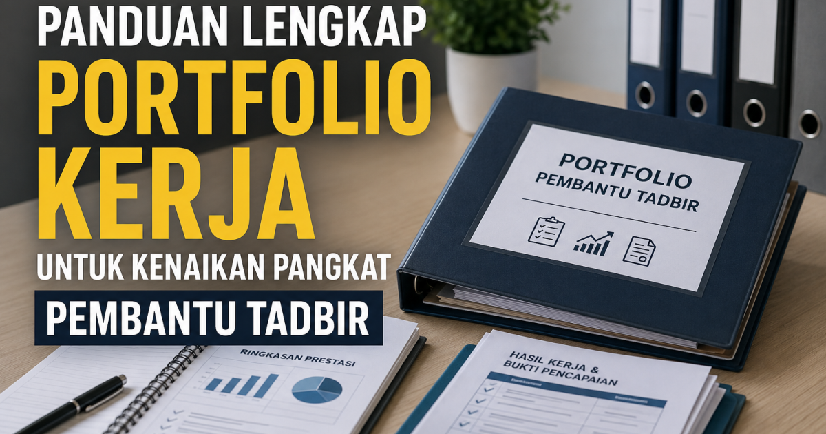 Panduan Portfolio Kenaikan Pangkat Pembantu Tadbir: Bukti Kerja Yang Panel Mahu Lihat