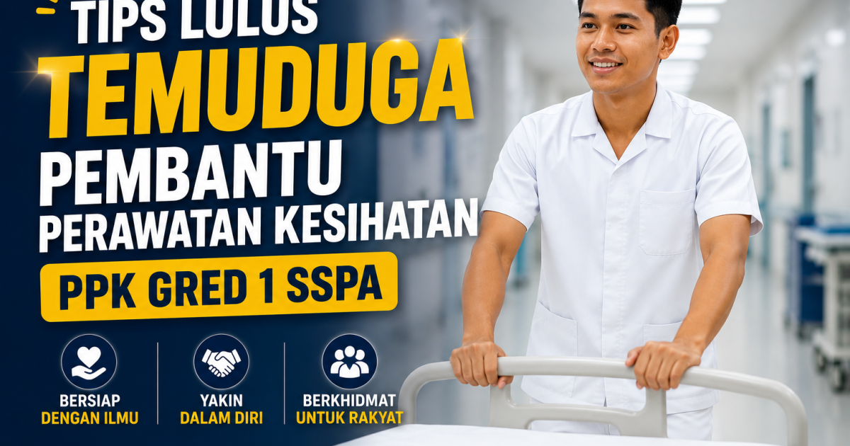 Tips Lulus Temuduga Pembantu Perawatan Kesihatan (PPK) Gred 1 SSPA: Panduan Lengkap Calon SPA9 KKM