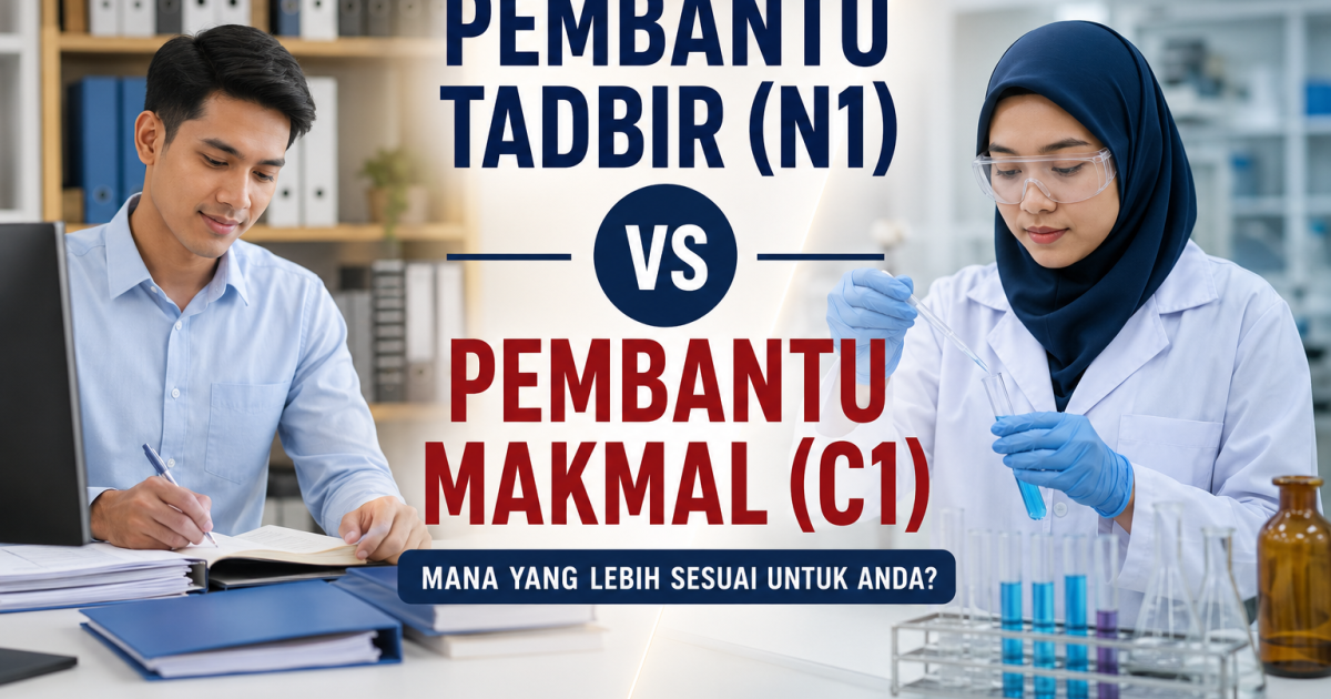 Pembantu Tadbir N1 vs Pembantu Makmal C1 SPP: Mana Lebih Sesuai Untuk Calon SPM?