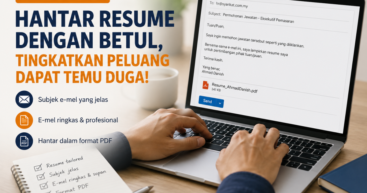 Jangan Hantar Resume Secara Pukal! Ini Cara Memohon Kerja Yang Lebih Profesional