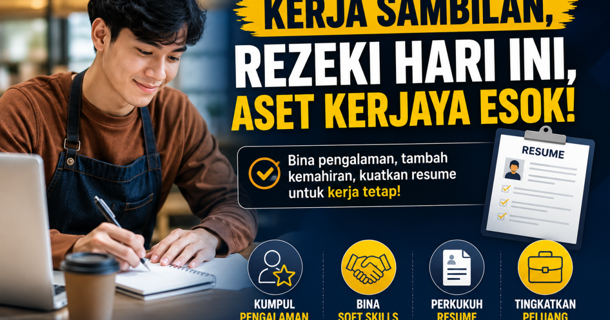 Kerja Part-Time Pun Boleh Kuatkan Resume: Ini Cara Graduan Baharu Manfaatkan Pengalaman Sementara