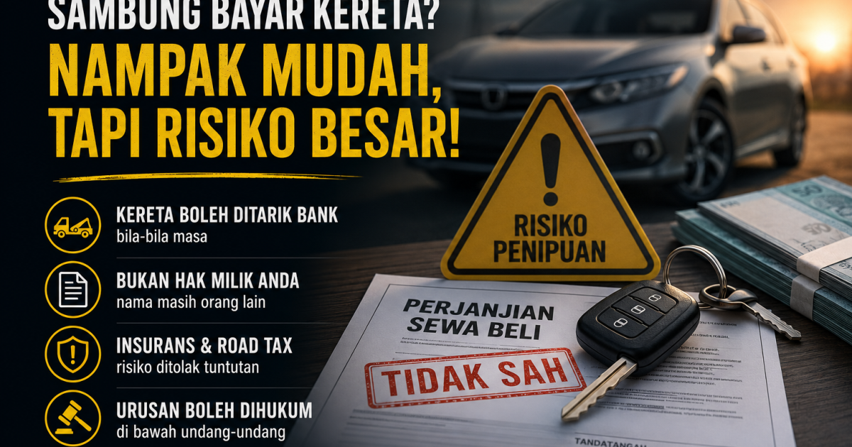 Kereta Sambung Bayar Nampak Murah, Tetapi Ini Risiko Besar Yang Ramai Pembeli Tak Nampak