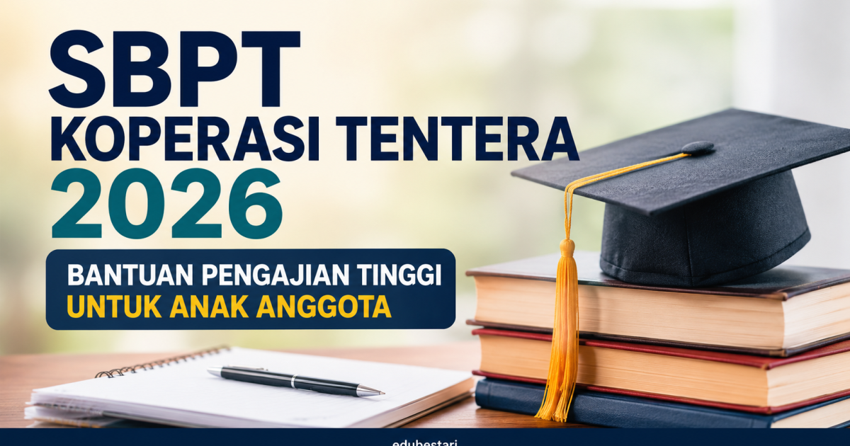 Sumbangan Bantuan Pengajian Tinggi (SBPT) Koperasi Tentera 2026 Dibuka Mulai 29 Jun