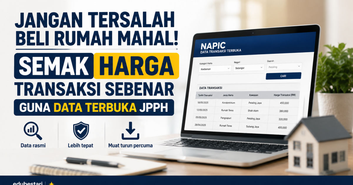 Jangan Tersalah Beli Rumah Mahal: Ini Cara Semak Harga Transaksi Sebenar Guna Data Terbuka JPPH