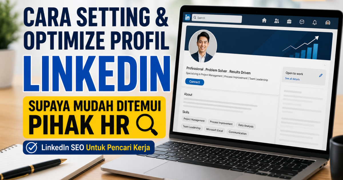 Cara Setting LinkedIn Supaya Mudah Dijumpai HR: Panduan LinkedIn SEO Untuk Pencari Kerja