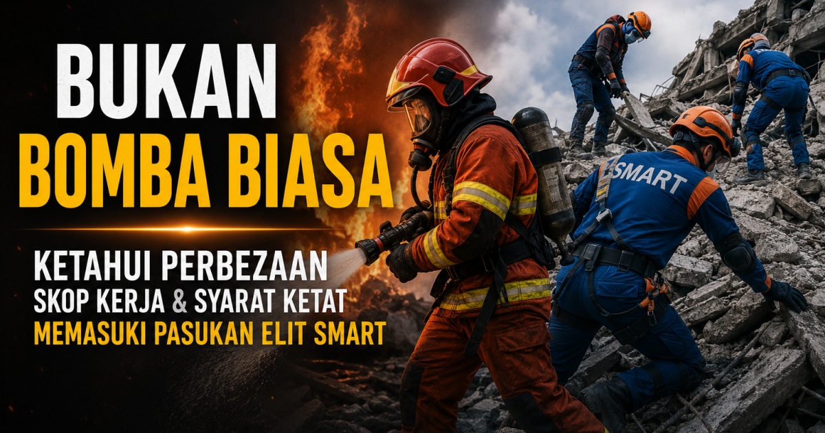 Bomba JBPM vs SMART NADMA: Skop Tugas, Syarat Kemasukan dan Cabaran Pemilihan