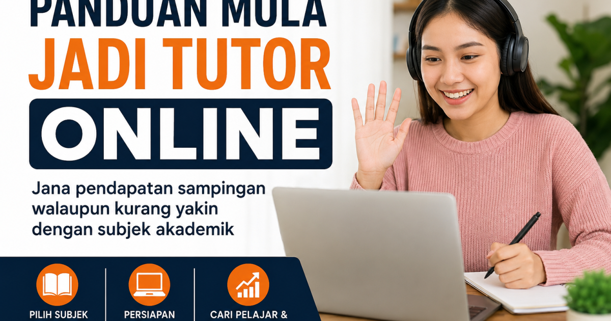 Panduan Jadi Cikgu Tuisyen Online: Persediaan Subjek, Gajet, Rate Sejam & Cara Cari Pelajar